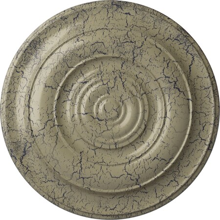 Ekena Millwork Niobe Ceiling Medallion (Fits Canopies up to 8 5/8"), 18"OD x 1 1/2"P, Castle Stone Crackle CM18NICSC